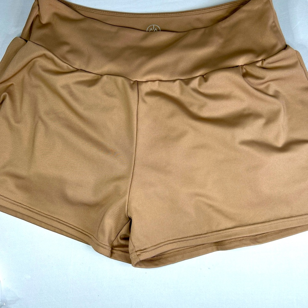 Women’s Large tan Skort spandex move theory